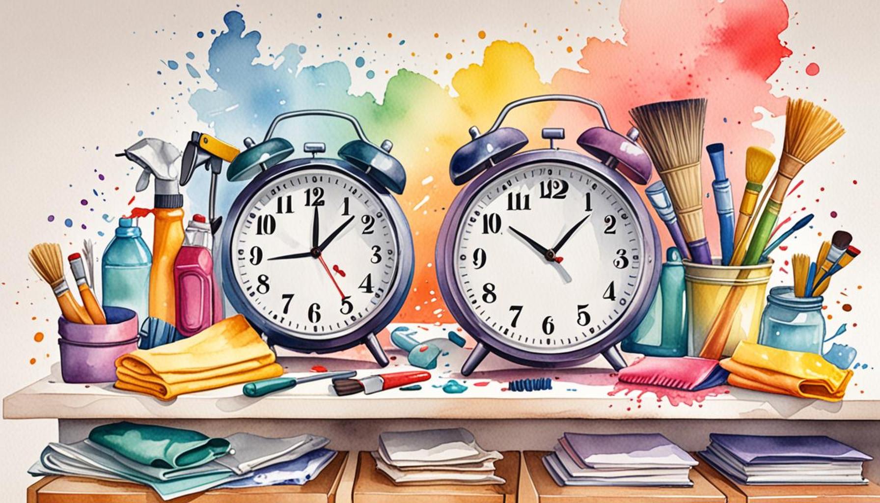 Time management strategies to balance house cleaning with other daily responsibilities